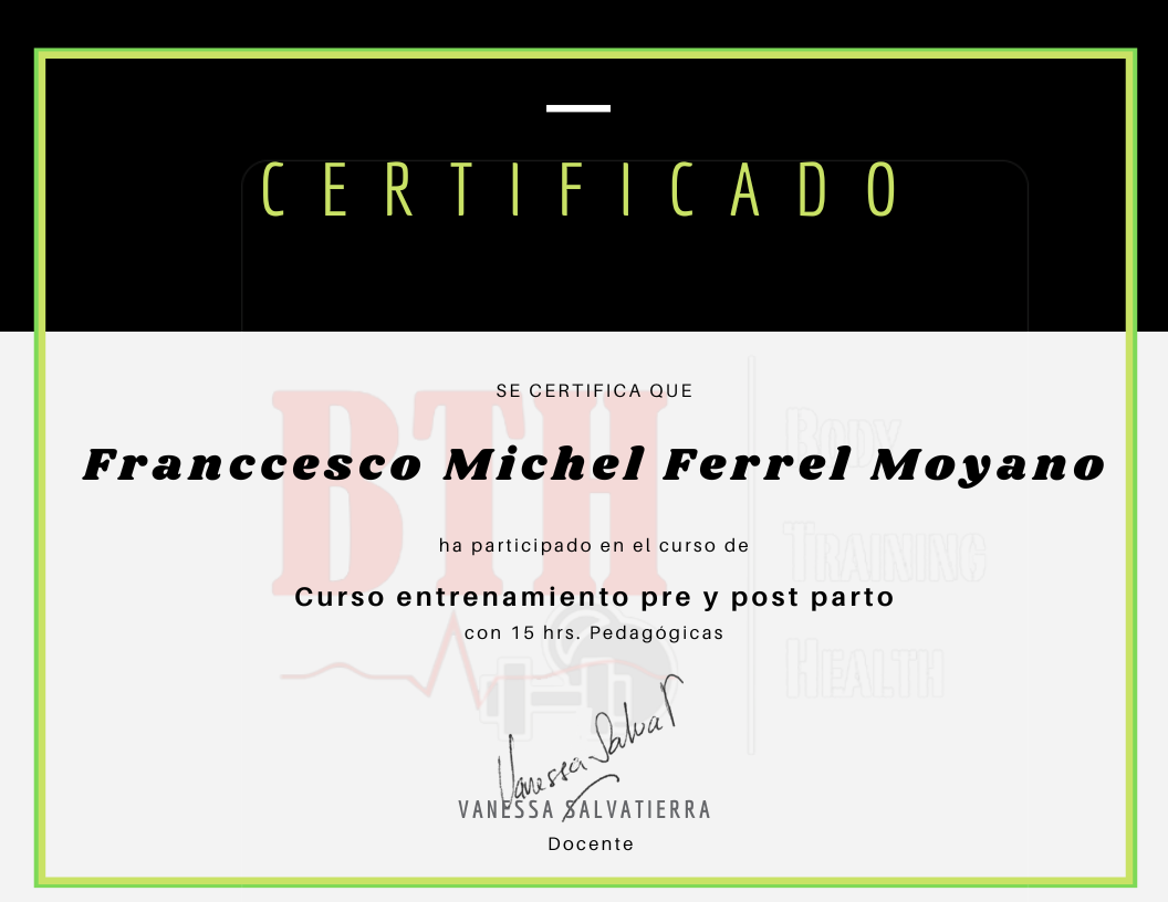 Curso entrenamiento pre y post parto Curso entrenamiento pre y post parto